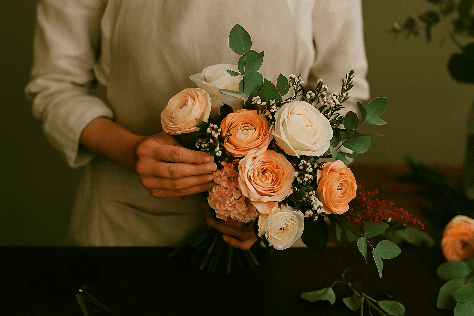 Friske blomster hos Vornroz